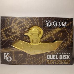 Yugioh Duel Disk Mini Official Konami 24k Gold Plated Collectible